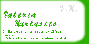 valeria murlasits business card